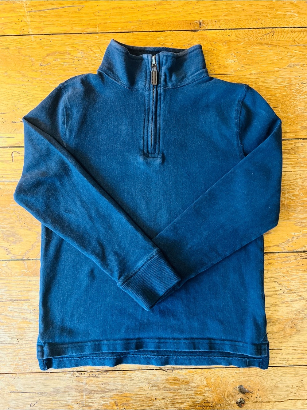 Crewcuts Navy Quarter-Zip Pullover Sweater
